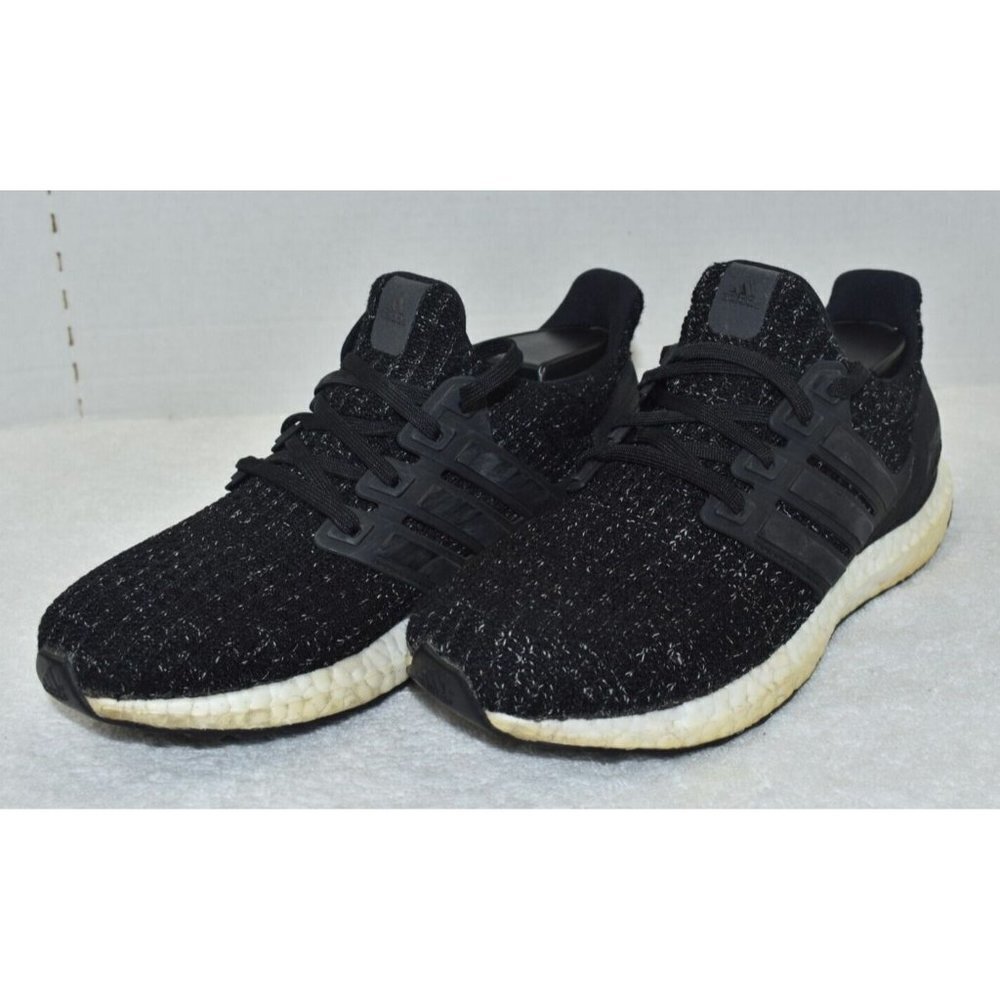 Adidas Mens UltraBoost 4.0  Running Core Black/White Speckle Shoes Size 5 2019